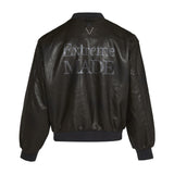Made Extreme Black Air Streetwear PU Leather Retro Bomber Jacket