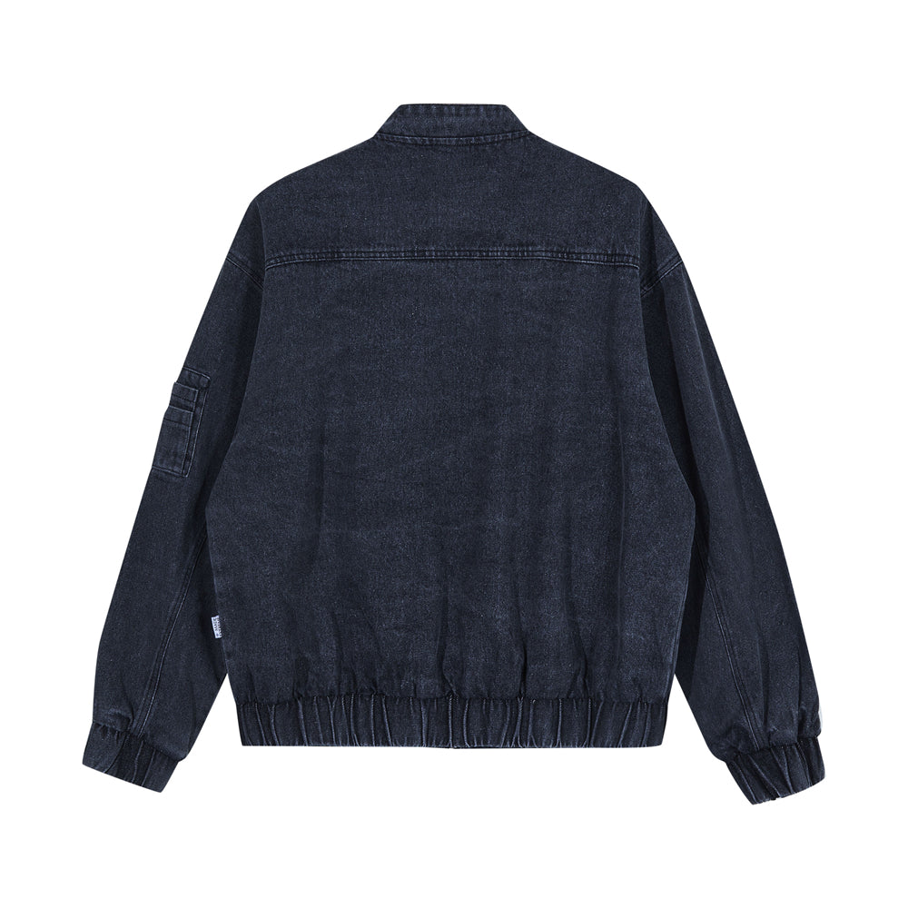 Made Extreme Black Air Streetwear Denim Cotton Jacket