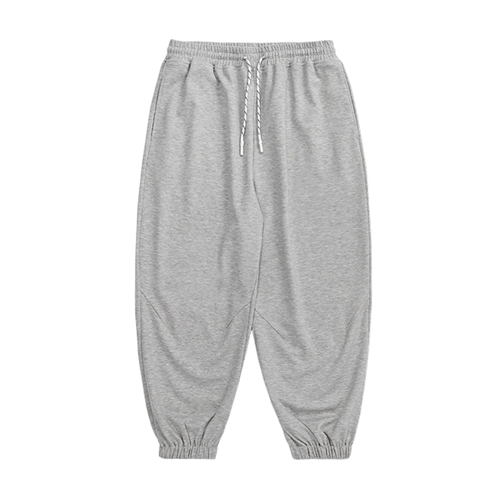 2024 Simple Solid Color Baggy Sweatpants Gray S in Pants Online Store